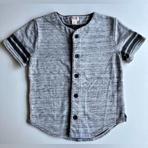 Mossimo Heathered Gray Boys Henley Shirt - Size Medium